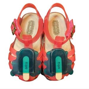 Mini Melissa Pink Melting Popsicle Toddler Girl Shoes